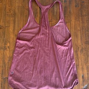 Lululemon Black Label Maroon Tank Scallop Detail